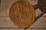 Mid century brutalist wooden stool - TallBoy Interiors