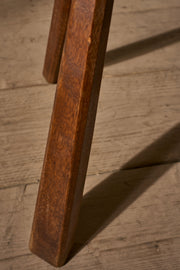 Mid century brutalist wooden stool - TallBoy Interiors