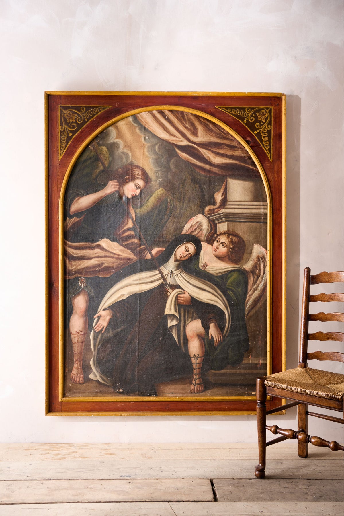 Large 18th century Italian oil on canvas Religious painting - TallBoy Interiors