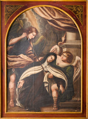 Large 18th century Italian oil on canvas Religious painting - TallBoy Interiors