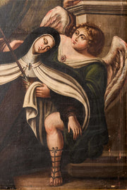 Large 18th century Italian oil on canvas Religious painting - TallBoy Interiors