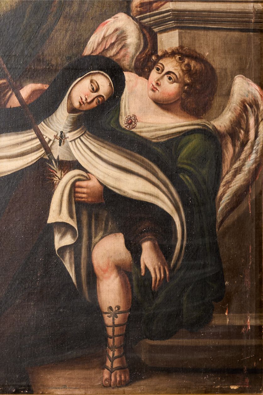 Large 18th century Italian oil on canvas Religious painting - TallBoy Interiors