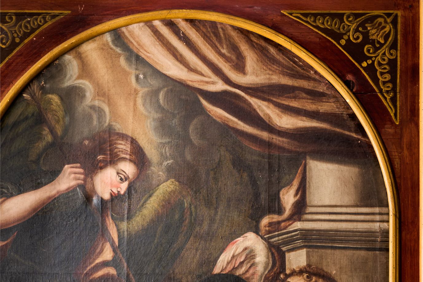 Large 18th century Italian oil on canvas Religious painting