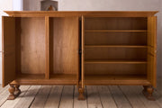 Mid 20th century Solid oak Brutalist sideboard - TallBoy Interiors