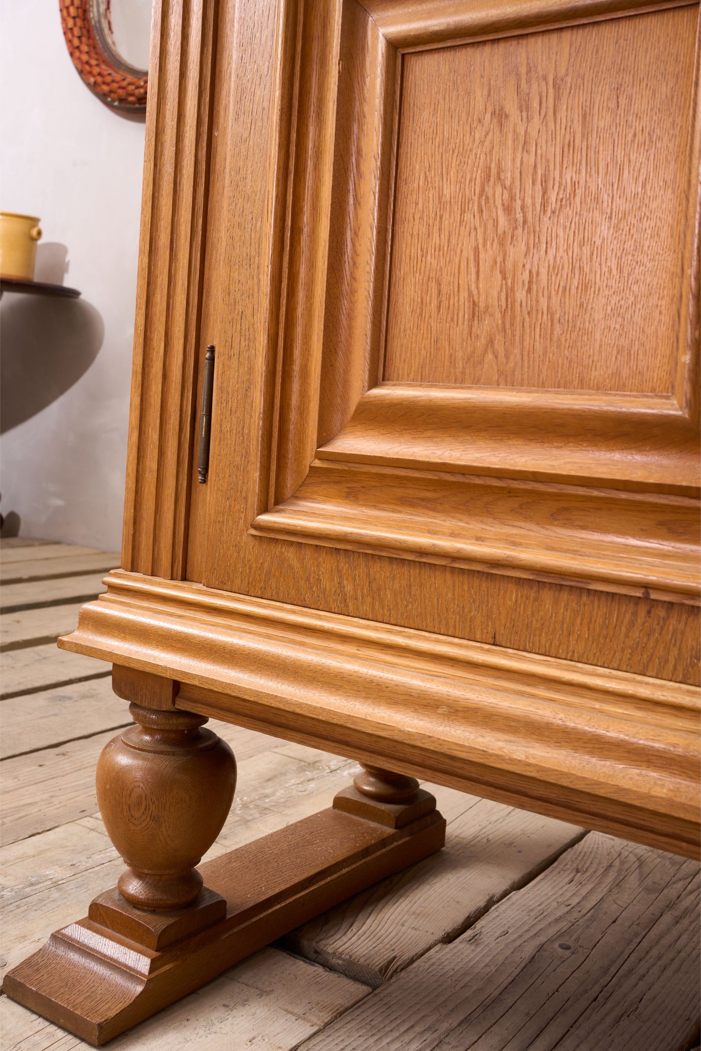 Mid 20th century Solid oak Brutalist sideboard