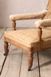 19th century high backed open armchair by John Reid and son