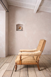 19th century high backed open armchair by John Reid and son