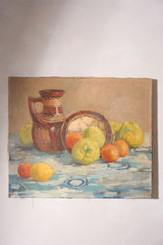 Early 20th century Unframed still life oil on canvas