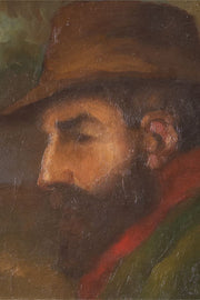 Early 20th century oil on canvas Portrait by Jose Galmache