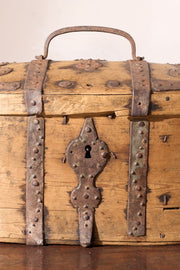 18th Century Swedish folk art marriage box - Pale - TallBoy Interiors