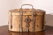 18th Century Swedish folk art marriage box - Pale - TallBoy Interiors