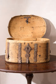 18th Century Swedish folk art marriage box - Pale - TallBoy Interiors