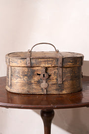 18th century Swedish folk art marriage box- Star - TallBoy Interiors