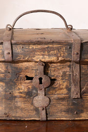 18th century Swedish folk art marriage box- Star - TallBoy Interiors