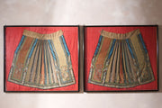 Pair of 18th century Chinese silk ceremonial dresses