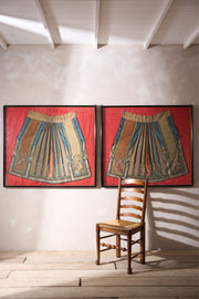 Pair of 18th century Chinese silk ceremonial dresses