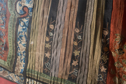 Pair of 18th century Chinese silk ceremonial dresses