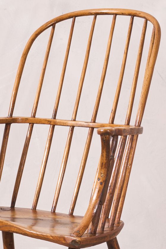18th century Folk art Windsor armchair