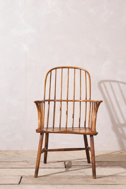 18th century Folk art Windsor armchair