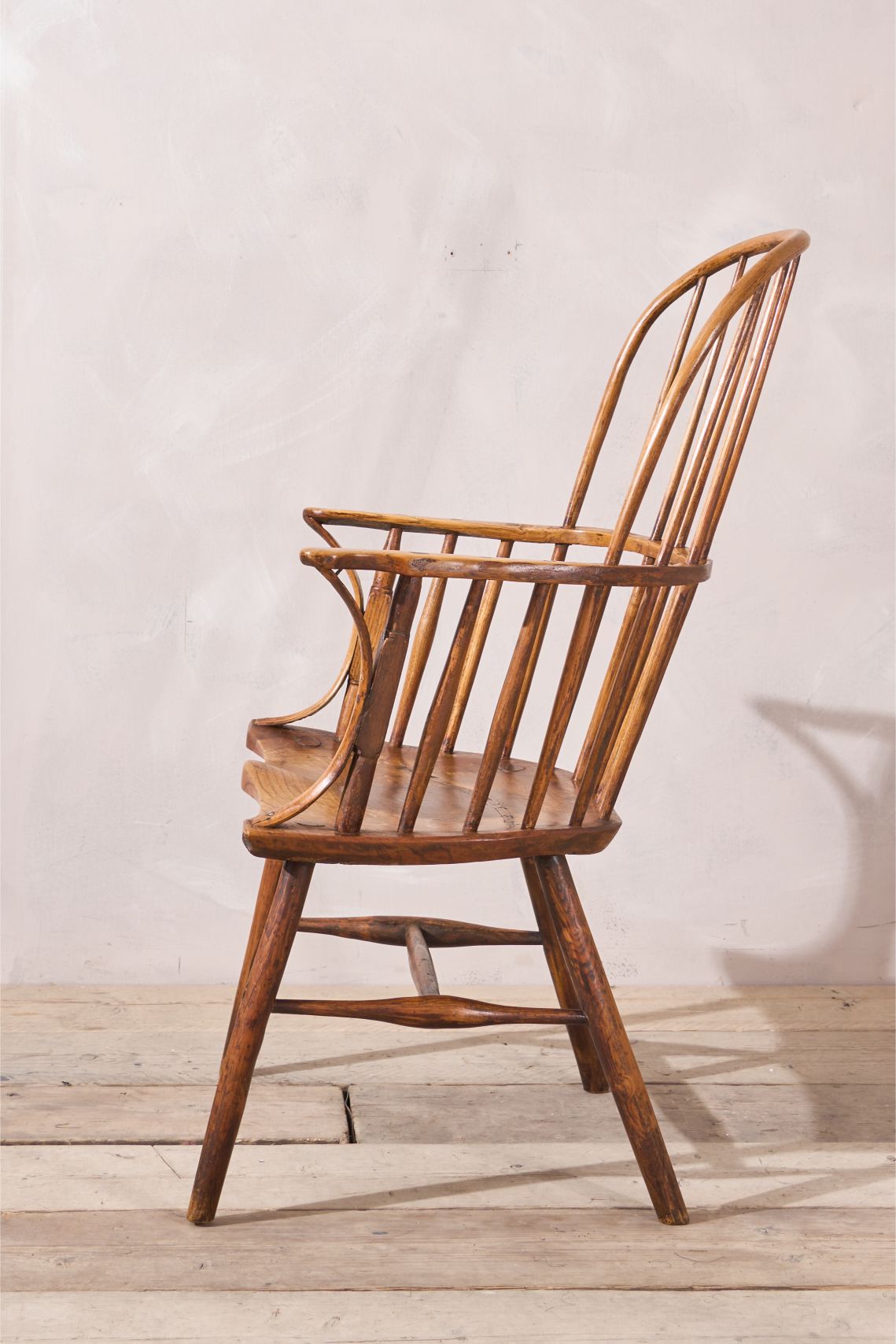18th century Folk art Windsor armchair