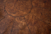Unusual 18th century Burr oak welsh tilt top table