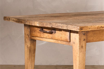 19th century 2.45m Elm dining table