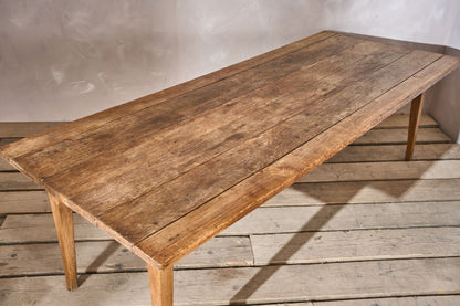 19th century 2.45m Elm dining table