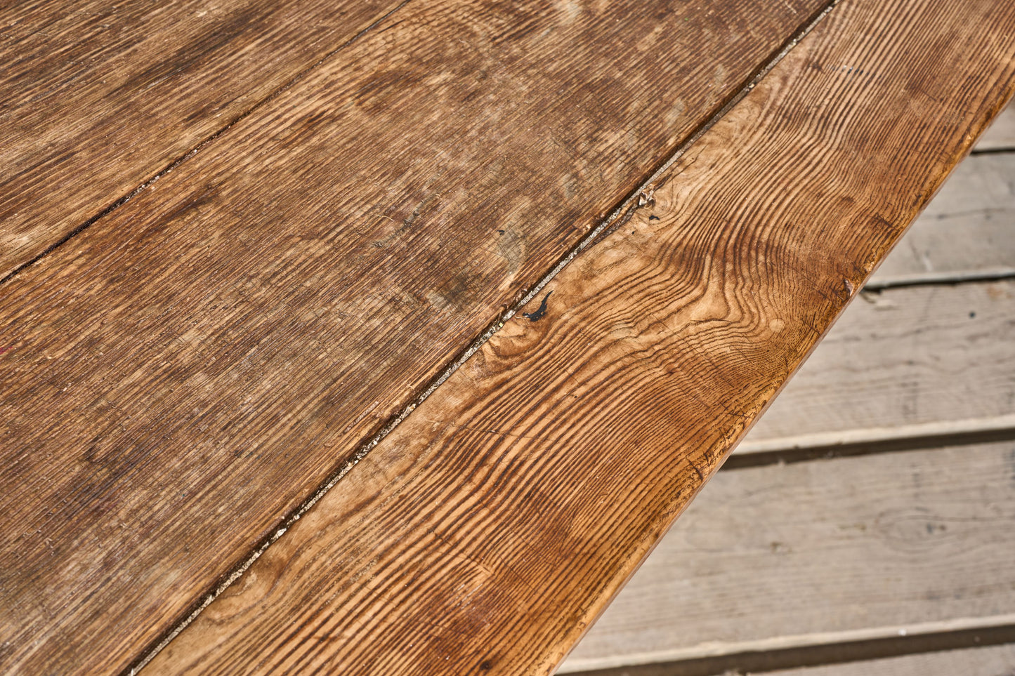 19th century 2.45m Elm dining table
