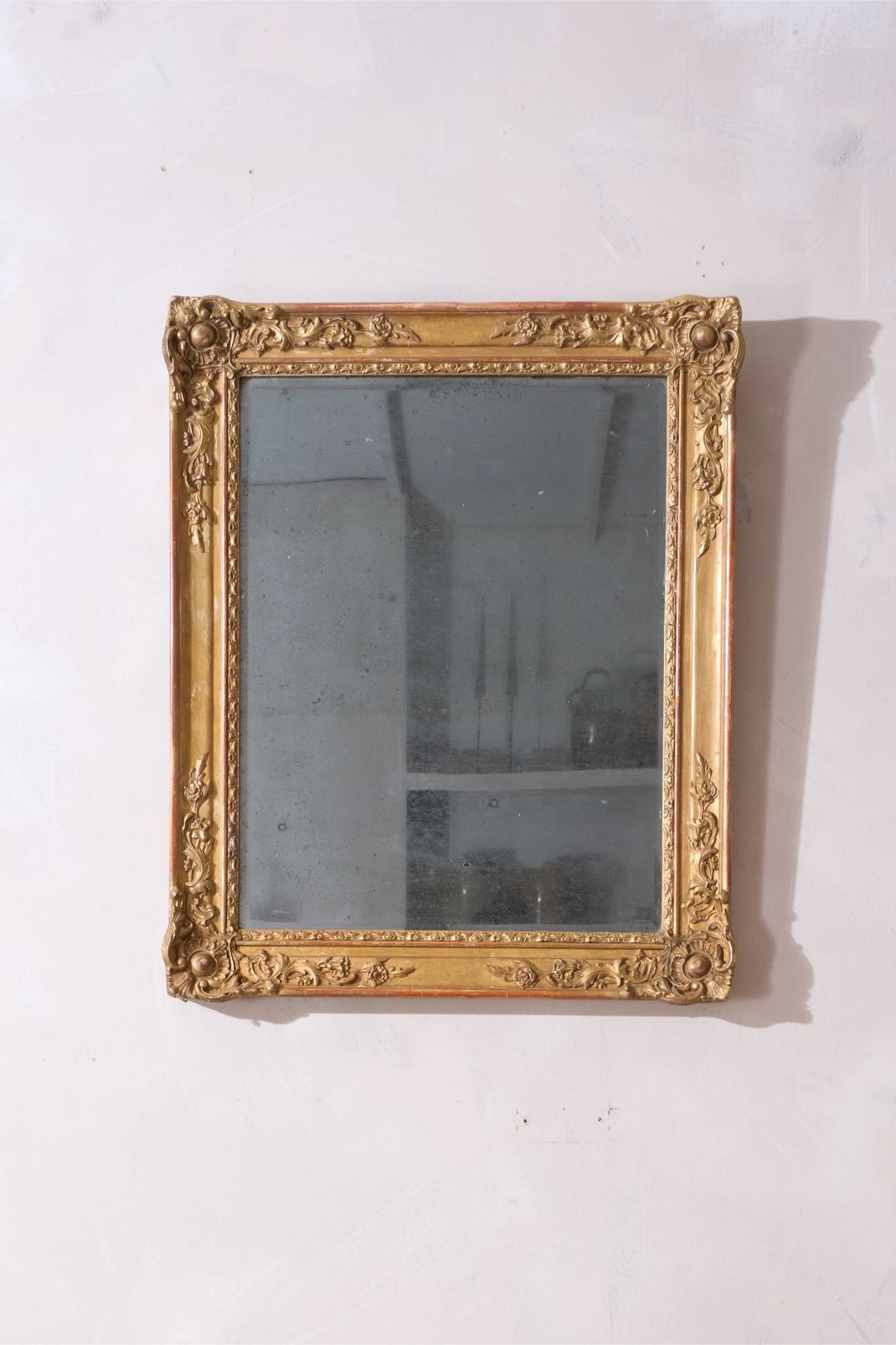 19th century Gilt decorated French mirror - TallBoy Interiors