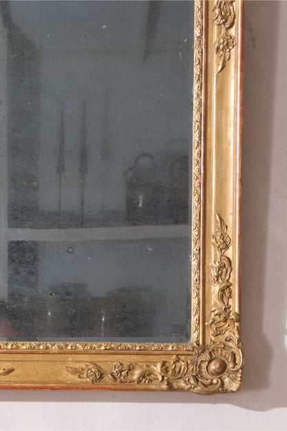 19th century Gilt decorated French mirror
