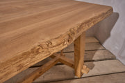 Mid 20th century Elm waney edge dining table