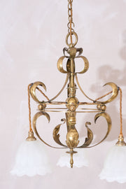 Arts and crafts brass ceiling light After WAS Benson