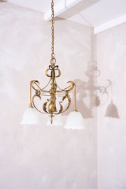 Arts and crafts brass ceiling light After WAS Benson