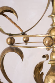 Arts and crafts brass ceiling light After WAS Benson
