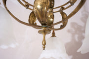 Arts and crafts brass ceiling light After WAS Benson