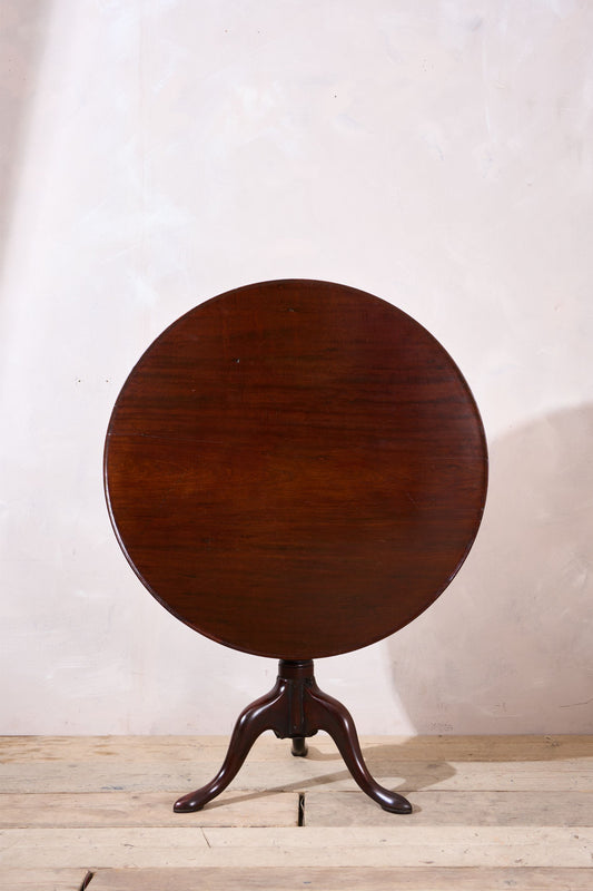 Solid mahogany Georgian bird cage tilt top table