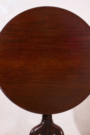 Solid mahogany Georgian bird cage tilt top table