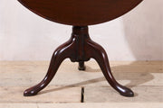 Solid mahogany Georgian bird cage tilt top table
