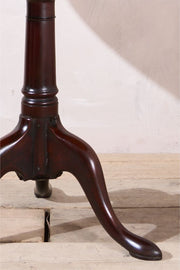 Solid mahogany Georgian bird cage tilt top table