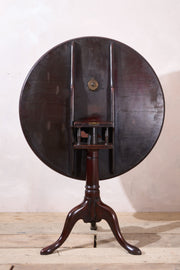 Solid mahogany Georgian bird cage tilt top table