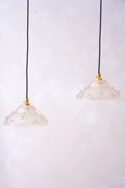 1930's Matte icicle pendant lights - 1 available - TallBoy Interiors