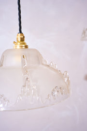 1930's Matte icicle pendant lights - 1 available - TallBoy Interiors