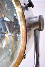 20th century Chrome and brass medical floor lamp - TallBoy Interiors