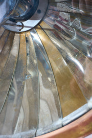 20th century Chrome and brass medical floor lamp - TallBoy Interiors