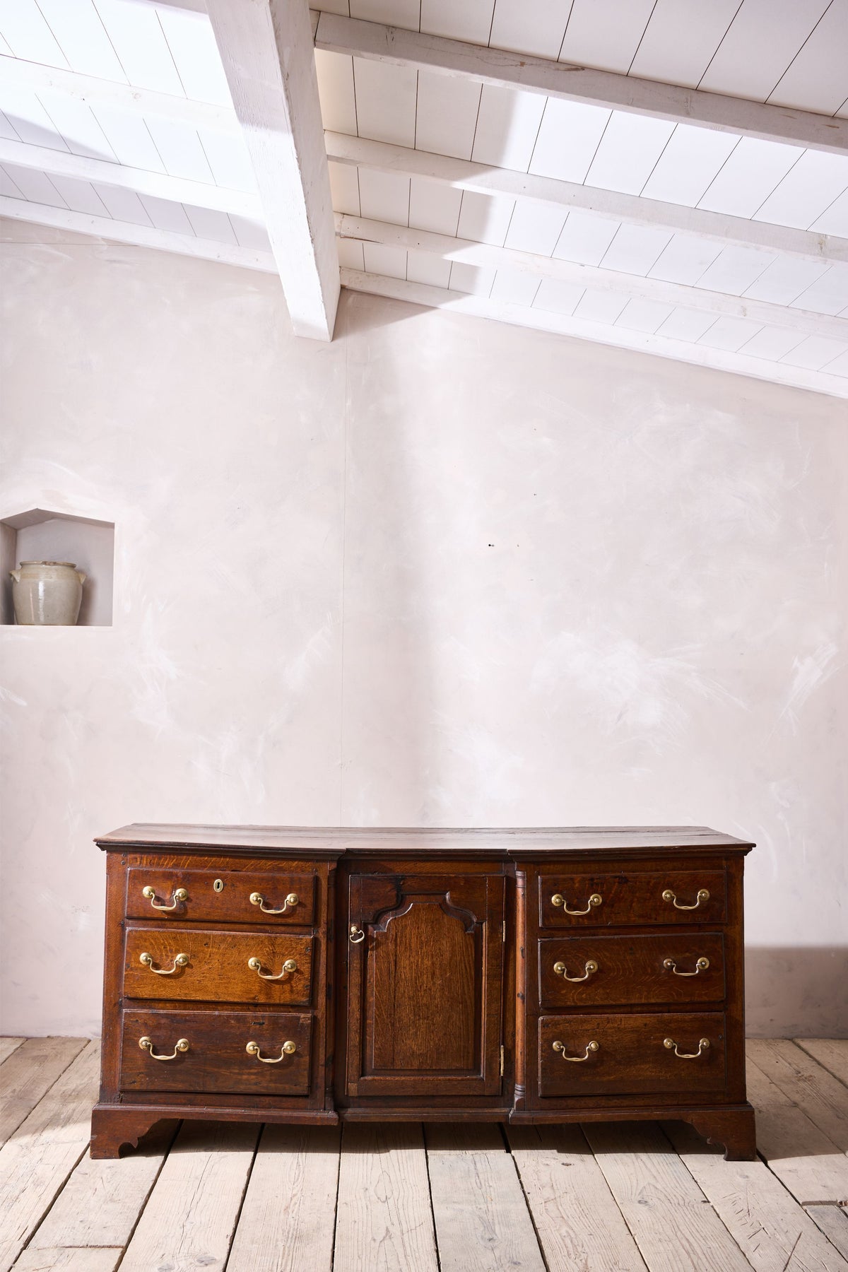 18th century solid Oak Georgian dresser base - TallBoy Interiors