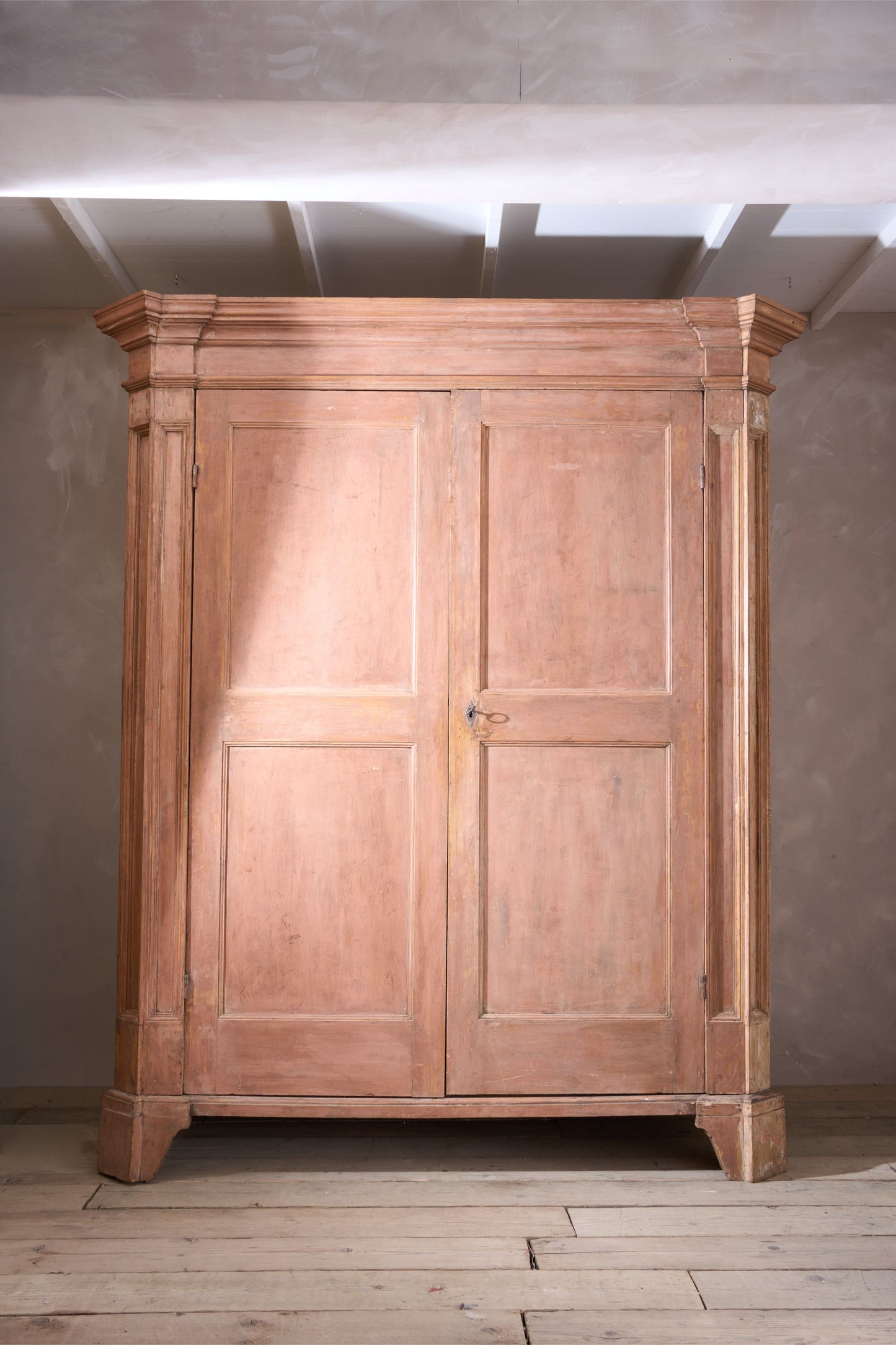 Monumental 17th Century painted Italian cupboard