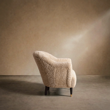 The 'Milo' Sheep wool armchair - TallBoy Interiors