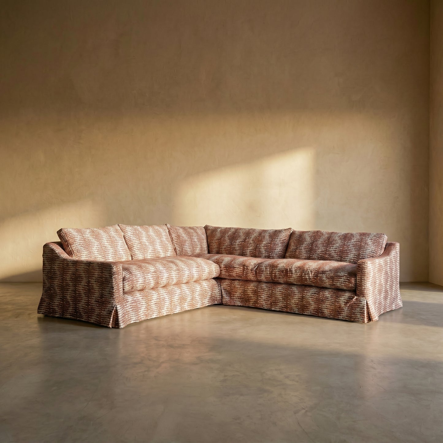 The 'Conrad' L Shaped skirted Sofa