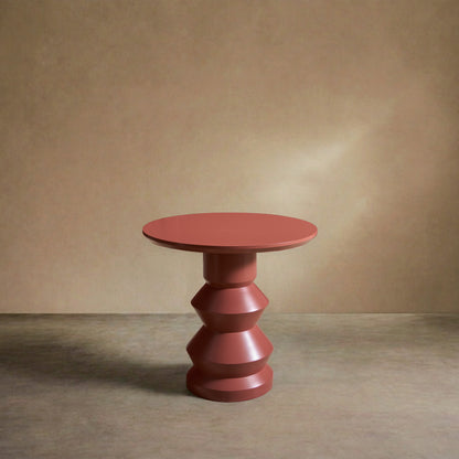 'Glen' turned wood and lacquered side table - Highland - TallBoy Interiors
