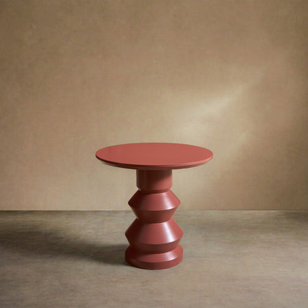 'Glen' turned wood and lacquered side table - Highland - TallBoy Interiors